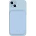 Powerbank sans fil Magnétique MagSafe 5000mAh 2 ports USB A+C 10W Qi Bleu